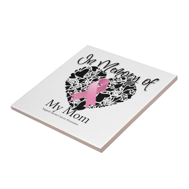 Carreau En mémoire de ma mère - Sensibilisation au cancer  (Côté)