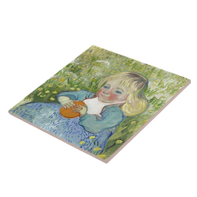 Carreau Enfant avec orange, Vincent Van Gogh (Côté)