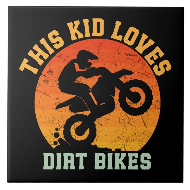 Carreau Enfants Drôle Dirt Vélo (Devant)
