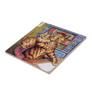 Carreau Engendrez le chat (de papa), Louis Wain