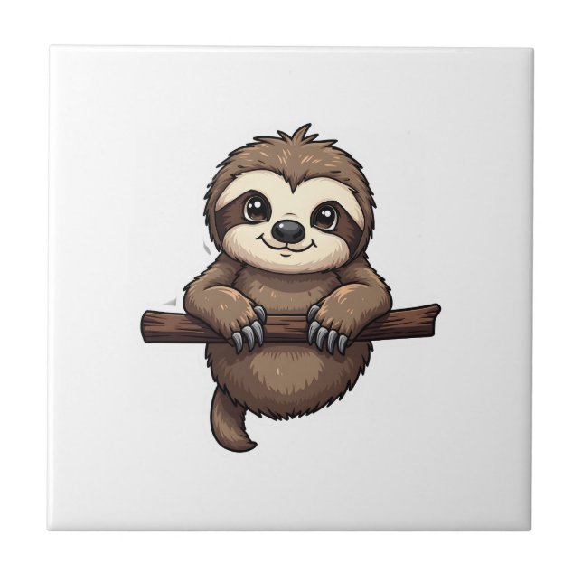 Carreau Engraved Sloth Tee Vintage Animal Art (2) (Devant)