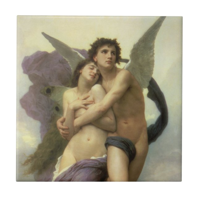 Carreau Enlèvement de Psyché par Bouguereau (Devant)