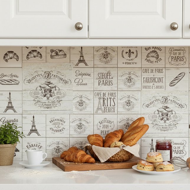 Carreau Enseigne vintage de boulangerie française (Créateur téléchargé)
