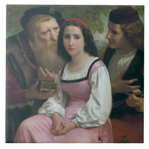 Carreau Entre richesse et amour (par Bouguereau)