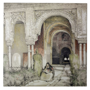 Carreau Entrée au Hall des deux soeurs (Sala de l