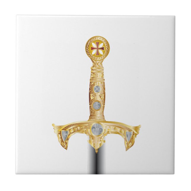 Carreau Épée d'un chevalier Templar (Devant)