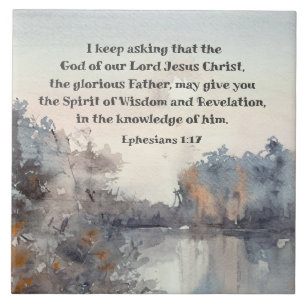 Carreau Éphésiens 1:17 Esprit de sagesse et de révélation
