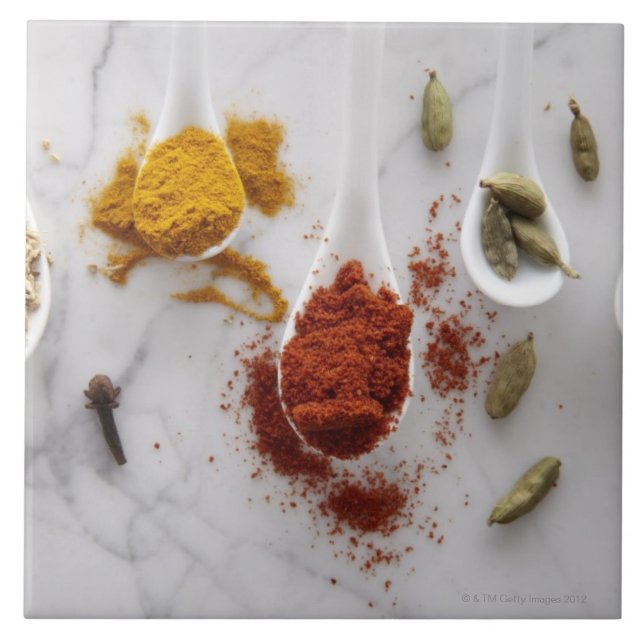 Carreau Épices de chauffage d'Ayurvedic (Devant)