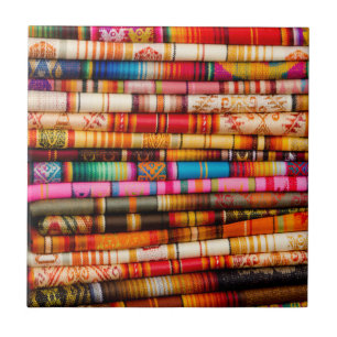 Carreau Équateur, région de Quito, marché d'artisanat o