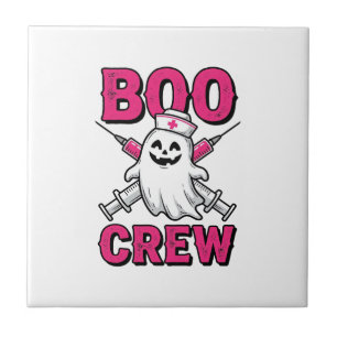 Carreau Équipe Bouh Infirmière Fantôme Halloween Conceptio