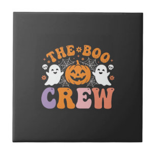 Carreau Équipe de fantômes de citrouille de Halloween Desi