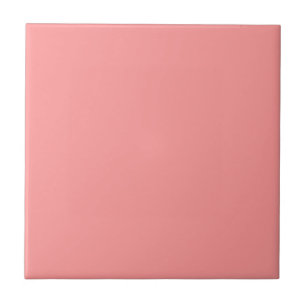 Carreau Ère 1950 rose de corail de la moitié du siècle de