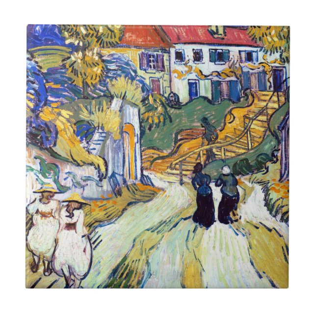 Carreau Escalier d'Auvers par Vincent Van Gogh (Devant)