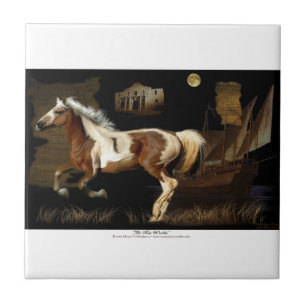 Carreau Espagnol Mustang New Worlde Horse-lover's Tile