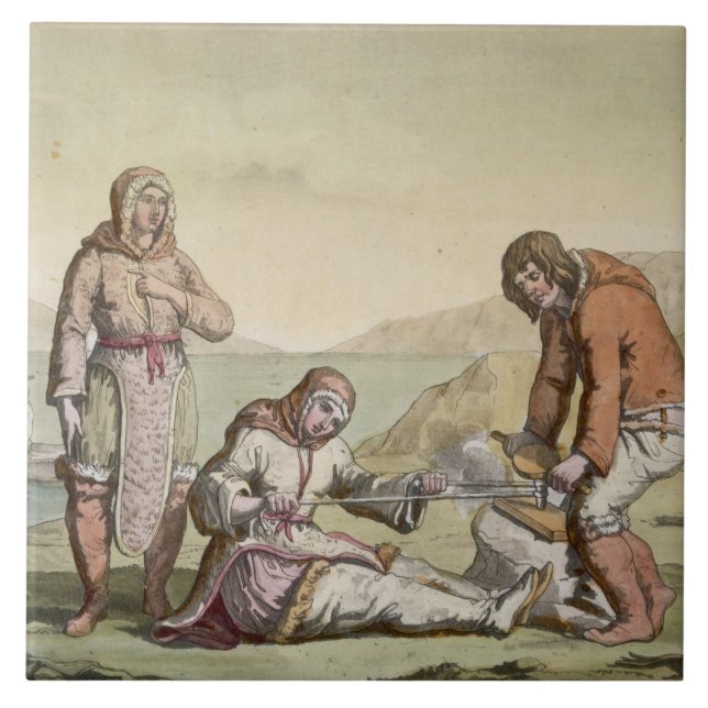 Carreau Esquimaux, 1817 (gravure de couleur) (Devant)