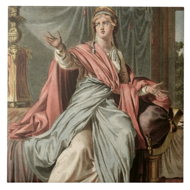 Carreau Esther, costume pour "Esther" par Jean Racine, de (Devant)