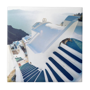 Carreau Étapes de Santorini Oia, Grèce