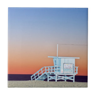 Carreau États-Unis, Californie, Los Angeles, plage de Sant
