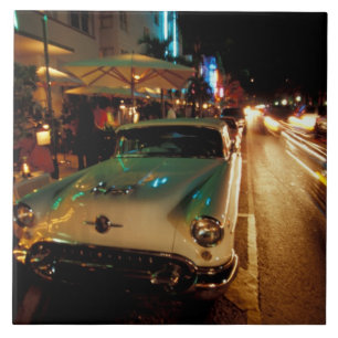 Carreau États-Unis, FL, Miami, South Beach la nuit. 2