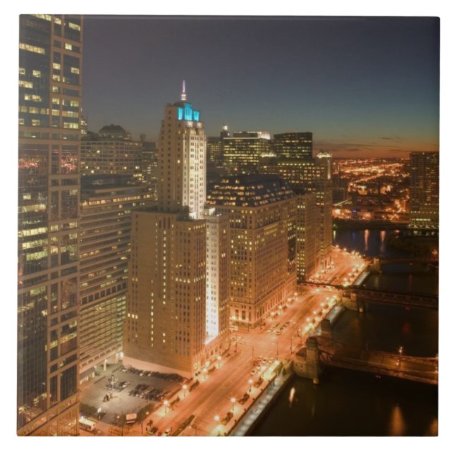 Carreau États-Unis, Illinois, Chicago: La boucle : Bâtimen (Devant)