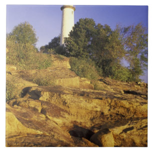 Carreau États-Unis, Michigan, lac Huron. La Pointe aux Bar