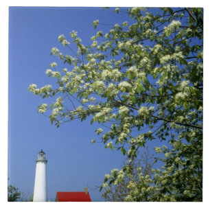 Carreau États-Unis, Michigan, Tawas Est. Phare de Tawas a