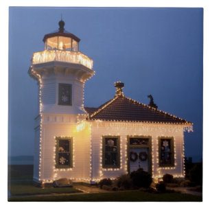 Carreau États-Unis, Washington, Mukilteo. Phare de Mukilte