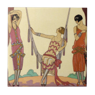 Carreau Été dans la tuile d'art déco de la France