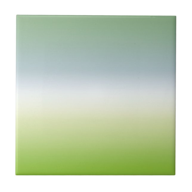 Carreau Été Frais Dégradé Cool Bleu Vert Ombre (Devant)