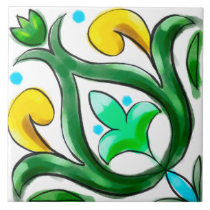 Carreau été, tuiles siciliennes, majolica,