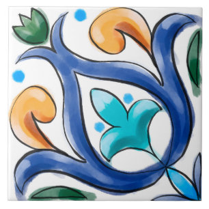 Carreau été, tuiles siciliennes, majolica,
