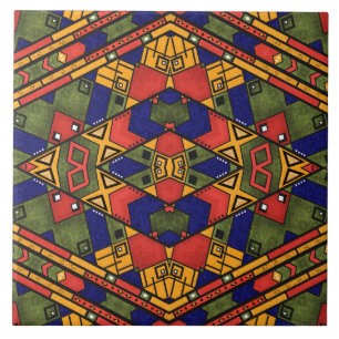Carreau Ethno africain sans couture traditionnelle motif
