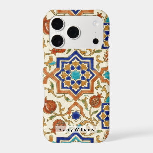 Carreau étoile bleu grenade andalou