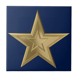 Carreau étoile d'or