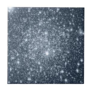 Carreau Étoiles bleues en acier foncé