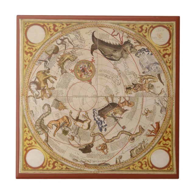 Carreau Étoiles de constellation ciel du sud astronomie vi (Devant)