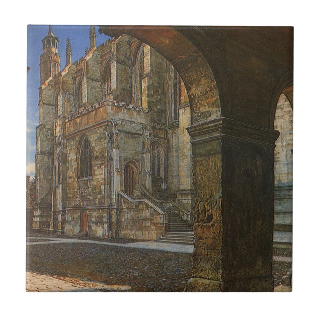 Carreau Eton College Chapelle par Anna Alma Tadema (Devant)