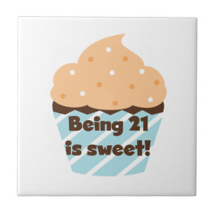 Carreau Etre 21 est doux t-shirts et cadeaux d'anniversair