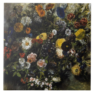 Carreau Eugene Delacroix Bouquet Vintage de fleurs