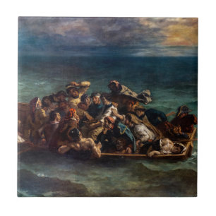 Carreau Eugene Delacroix - L'épave de Don Juan