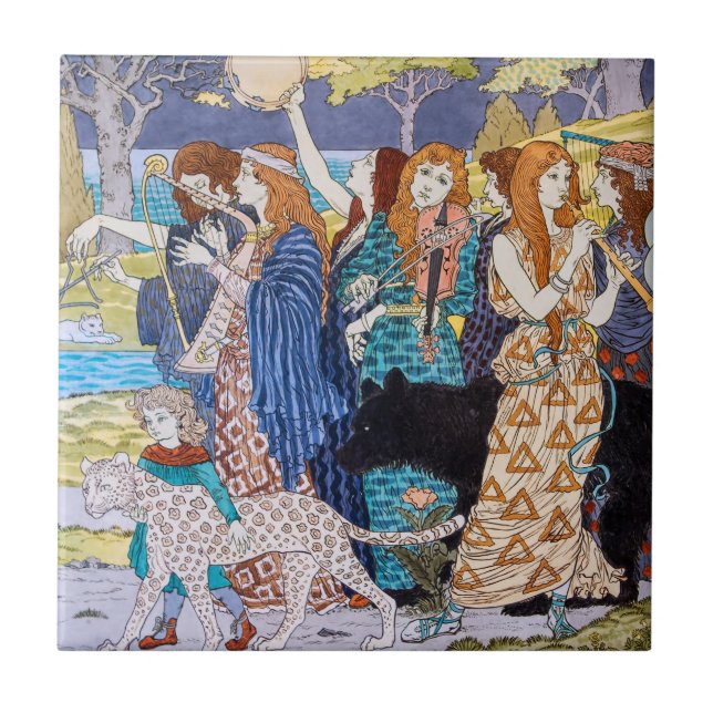 Carreau Eugene Grasset - Panneau décoratif Harmony (Devant)