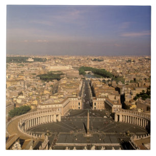 Carreau Europe, Italie, Rome, Vatican. Vue depuis St.