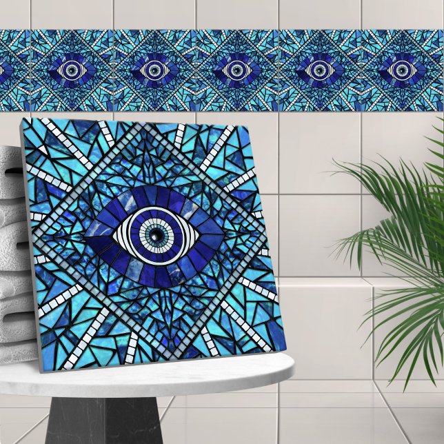 Carreau Evil Oeil Amulet Mosaic Art (Créateur téléchargé)