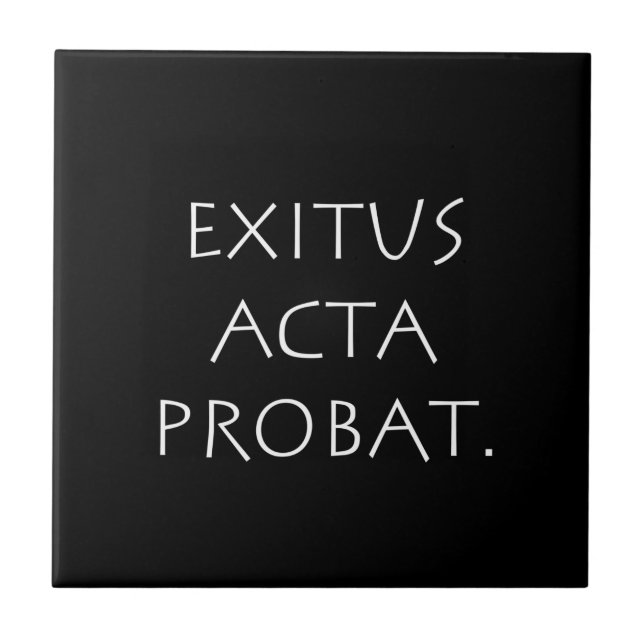 Carreau Exitus Acta Probat (Devant)