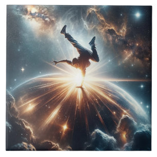 Carreau Explosion de rupture galactique dans l'espace prof