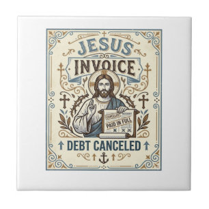 Carreau Facture Jésus Dette Annulée Facture Jésus Dette Pe