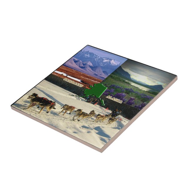 Carreau Fairbanks, Alaska Collage (Côté)