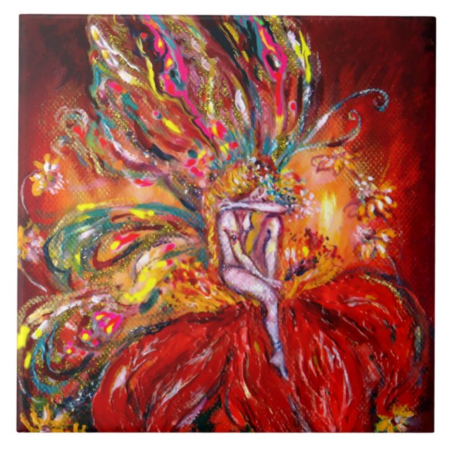 CARREAU FAIRY EN ROUGE (Devant)