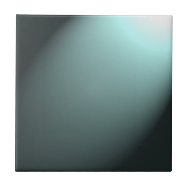 Carreau Faisceau clair sur Bleu Turquoise Profond (Devant)