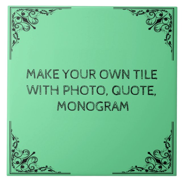 CARREAU FAITES VOTRE PROPRE TITRE CÉRAMIQUE (Devant)